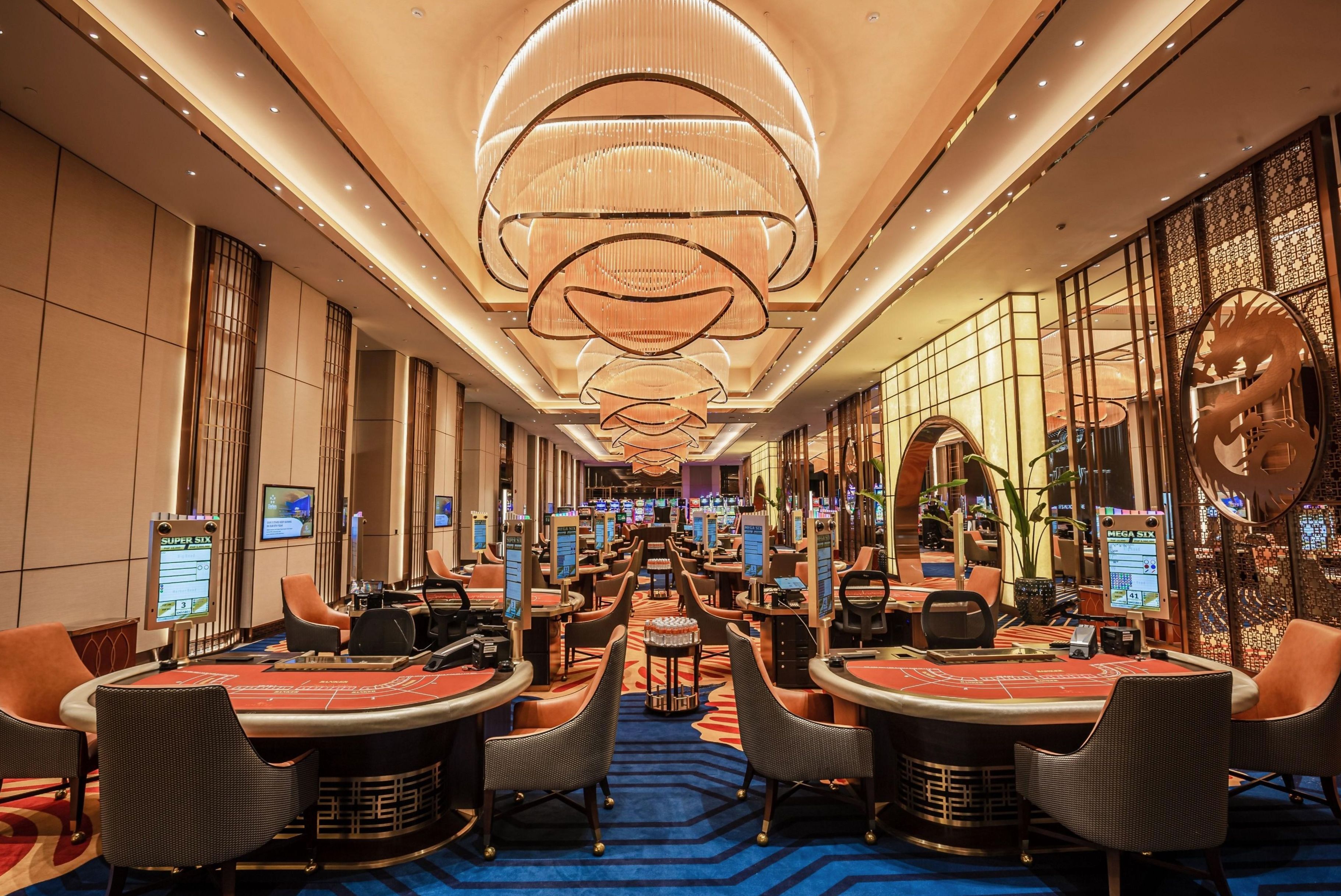 Solaire Resort casino floor with table games and slots